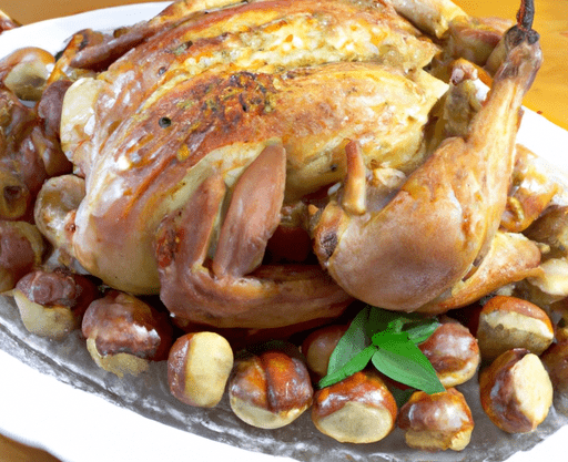il Tacchino Ripieno di Castagne è un piatto perfetto per le occasioni speciali o per una cena in famiglia.