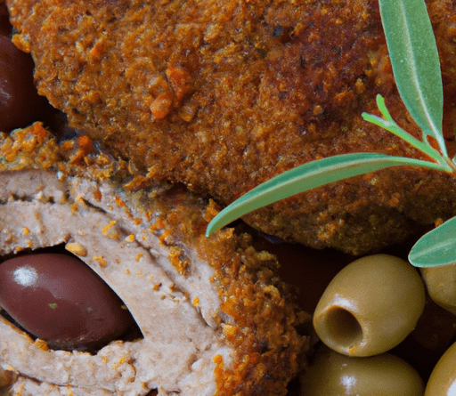 L'agnello in crosta di pane e olive è un piatto gustoso e succulento, perfetto per una cena speciale o per un'occasione festiva.